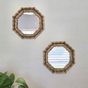 Vintage Burwood Gold Ornate Wall Mirrors Vintage Midcentury Hollywood Regency